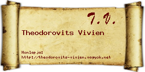 Theodorovits Vivien névjegykártya